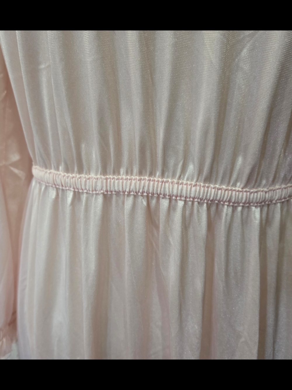 Vintage-Inspired Pink Embroidered Long Nightgown - Picture 8 of 10